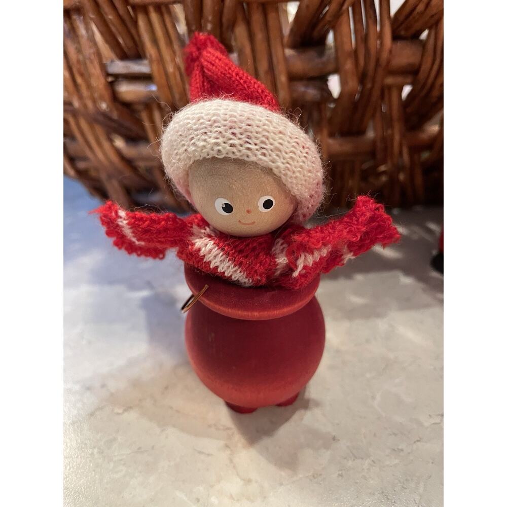 Swedish Tomte Christmas Shelf Sitter Decor Art Made In Sweden 4”